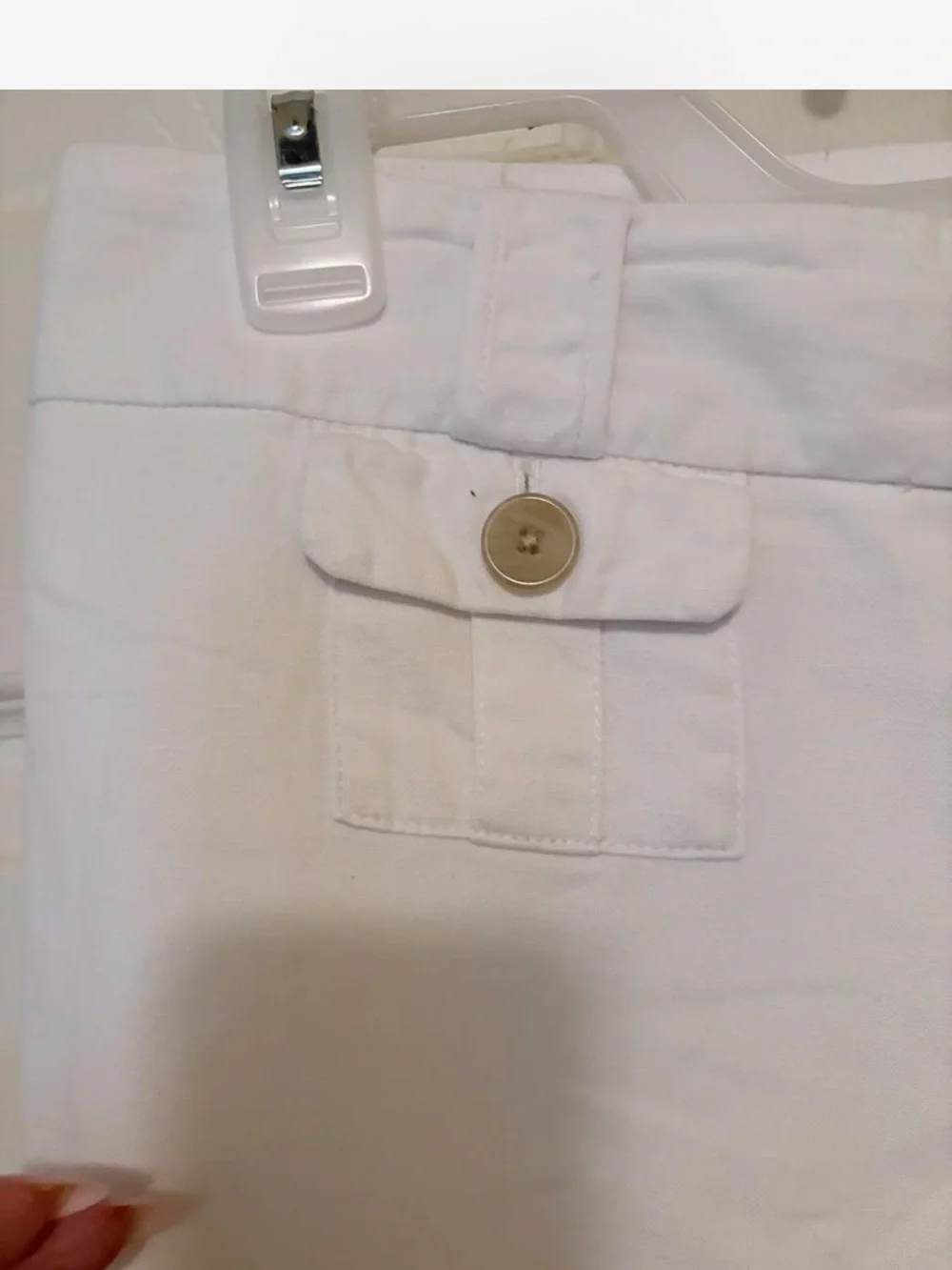 Banana Republic Cream Martin Fit Pants